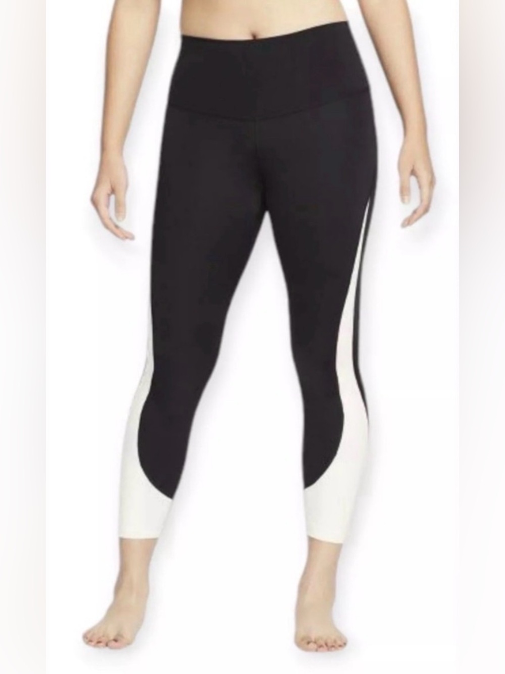 Nike Dri-Fit Yoga Pants Size 3X Black & White New